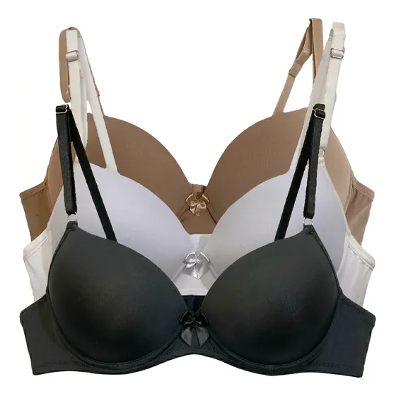 Kit 3 Sutian Soutien Com Bojo E Base Reforçada Cores Lisas