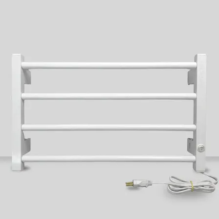 Toalheiro Térmico Elétrico Secador Alumínio, Branco E Preto