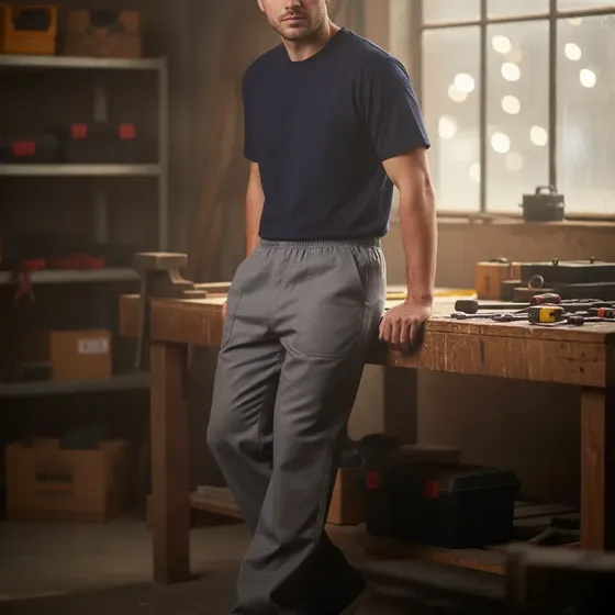 Calça De Brim Pesado Uniforme Profissionalenvio Imediato