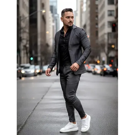 Conjunto Masculino Slim Blazer Calça Corte Italiano