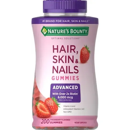 Suplemento De Gomas Para Cabelo, Pele E Unhas Nature's Bount