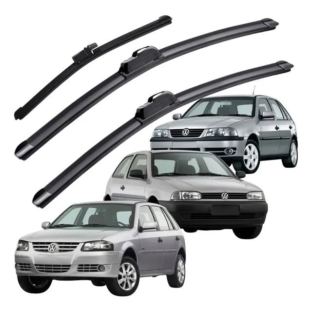 Kit Par Palheta Limpador Parabrisa E Traseira Gol G2 G3 G4