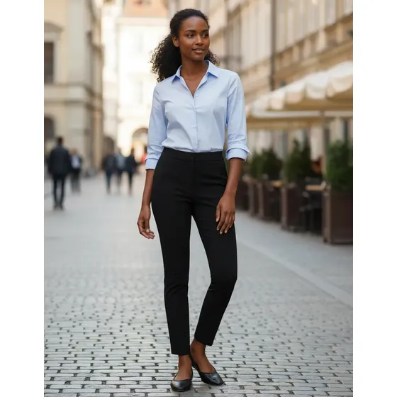 Calça Feminina Hering Alfaiataria Slim Cintura Média