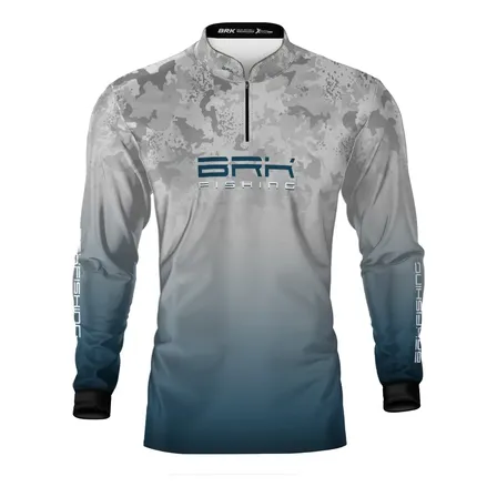 Camisa Camiseta De Pesca Termica Brk Basica Camuflado Uv50+