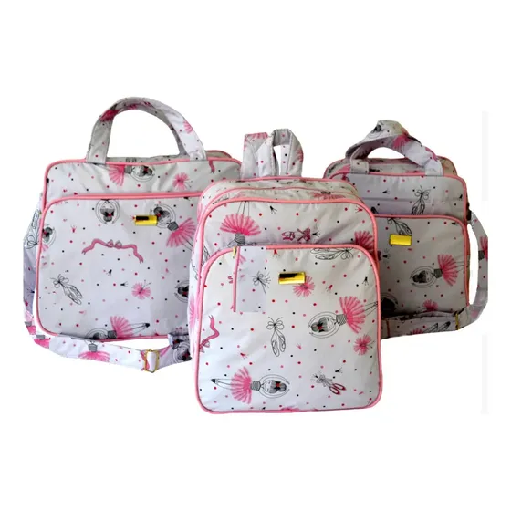 Kit Bolsa Maternidade Bebê Menino Ou Menina Enxoval 3 Pçs