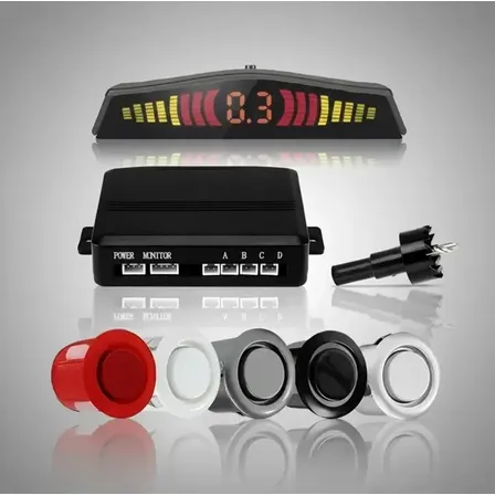 Sensor De Estacionamento Ré Universal Display Sonoro Carro