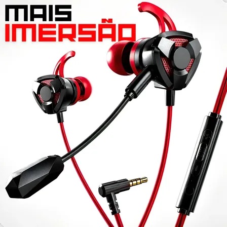 Fone Gamer Fio Para Celular Pc Com Microfone Para Ps4 Xbox