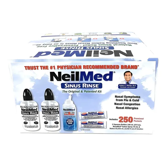 Sinus Rinse Higienizador Limpeza Nasal Neilmed 250 Sachês