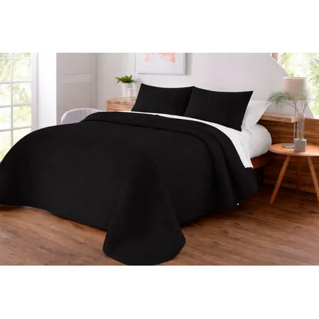 Colcha Cobre Leito Matelado Liso Casal 3 Peças
