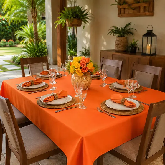 Toalha De Mesa Oxford Lisa Buffet 4,00m X 1,40m 12 Lugares