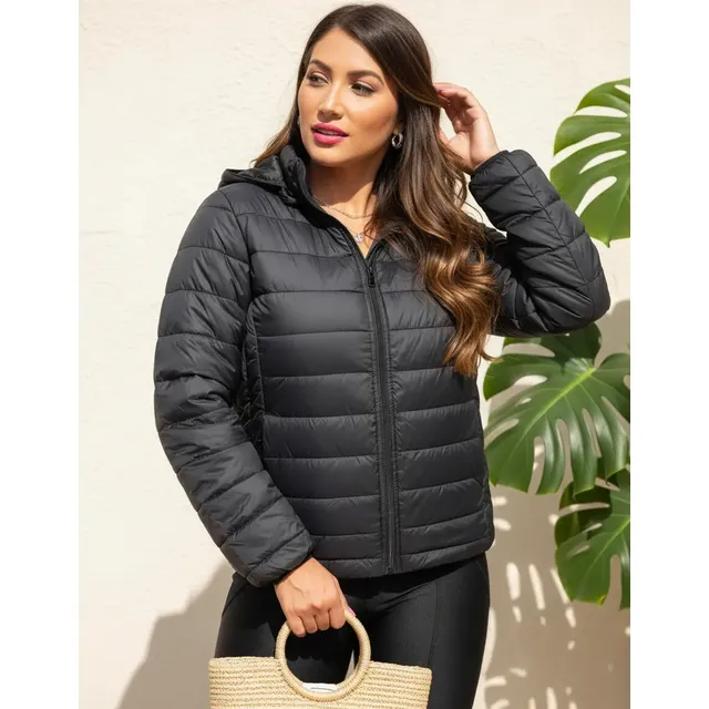 Jaqueta Feminina Puffer Bobojaco Frio Blusa Impermeável
