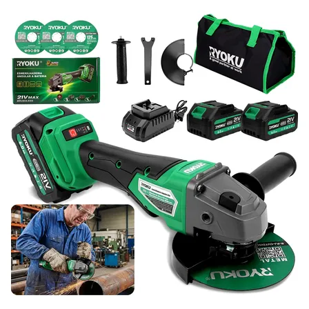 Lixadeira Brushless Esmerilhadeira Angular 125mm 8000rpm