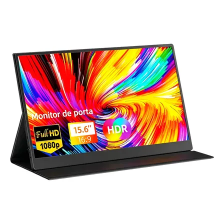 Monitor Portátil Gamer 15.6'' Full Hd 60hz Ips Compatível4k