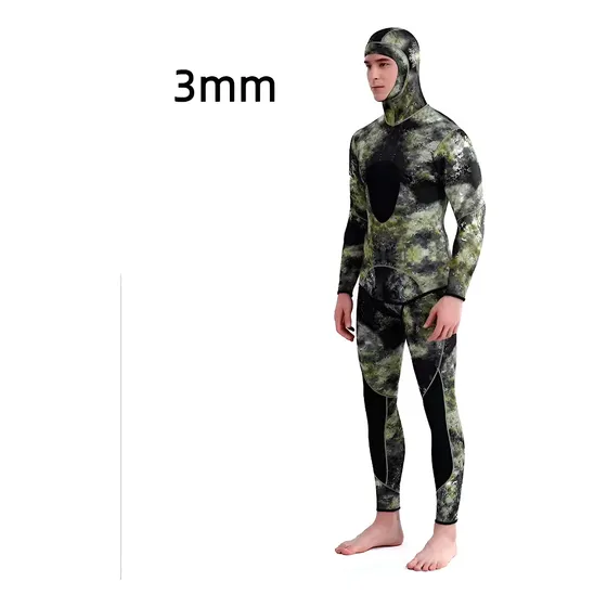Nova Roupa De Mergulho Camo De Neoprene De 3 Mm Para Mergulh