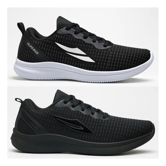 Kit 2 Tenis Masculino Academia Caminhada Corrida Musculação