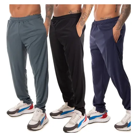 Kit 3 Calça Esportiva Elastano Academia Masculina Treino