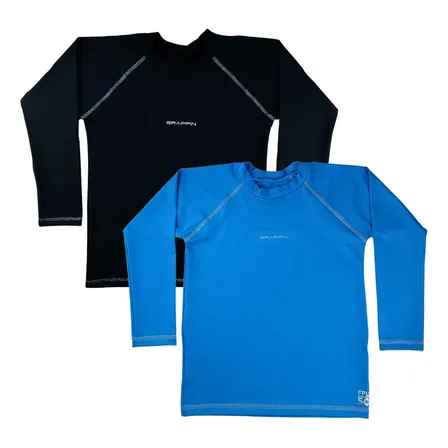 Kit 2 Camisetas Proteção Solar Uv Juvenil Praia Grappin