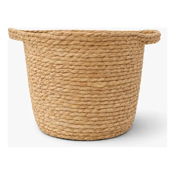 Cesto Palha Para Plantio Plantas Com Acabamento Natural