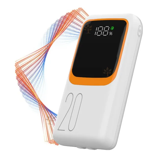 Carregador Portátil Powerbank Turbo Rápido 20000mah C/ Cabos