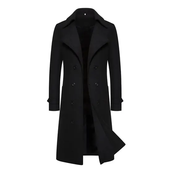 N Casaco De Lã Slim Fit Com Abotoamento Duplo