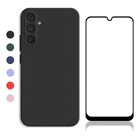 Capa Para Galaxy A36 Tela 6.7 Aveludado + Película Vidro 3d