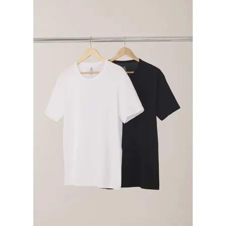 Kit Com 2 Camisetas Masculinas Básicas Slim Hering