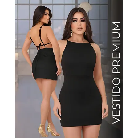 Vestido Curto Sexy Feminino Acinturado Tubinho Elegante