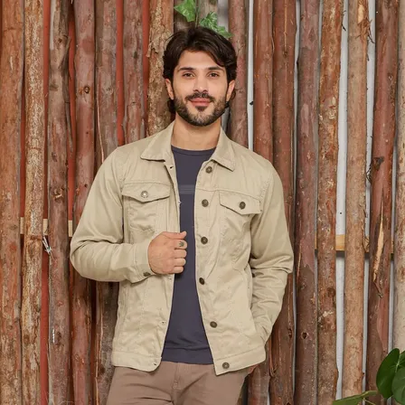 Jaqueta Casaco Masculina Sarja Preta Tradicional E Moderna
