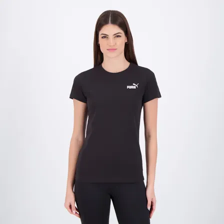 Camiseta Puma Ess Small No. 1 Logo Feminina Preta