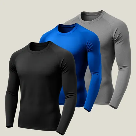 Kit 3 Camisa Proteção Uv Masculina Segunda Pele Sol