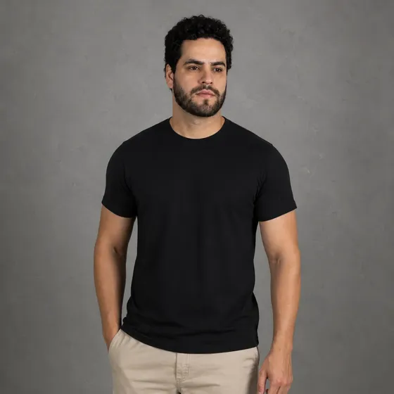 Camiseta Masculina Tech Modal Anti Odor Não Amassa Premium