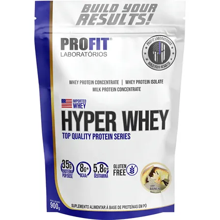 Hyper Whey Glutamina Free Glúten Bcaas Protein Profit Labs