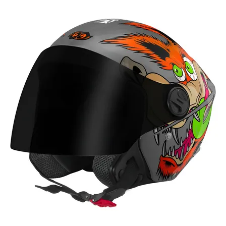 Capacete New Liberty Three Coyote Brilhante Viseira Fumê Nfe