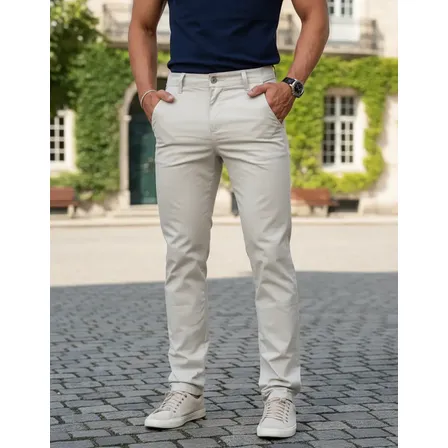 Calça Masculina Sport Fino Casual Sarja Elastano Elegante