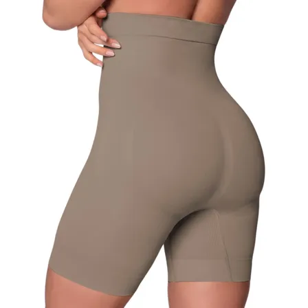 Cinta Modeladora Short Redutor Com Silicone No Cós Selene