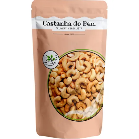 Castanha Caju Torrada Inteira W1 Sem Sal Ou Salgada - 1kg