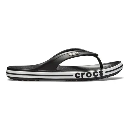 Chinelo Crocs Bayaband Flip Black/white