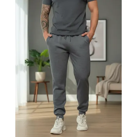 Calça Moletom Masculino Jogger Conforto Inverno Slim Bolso