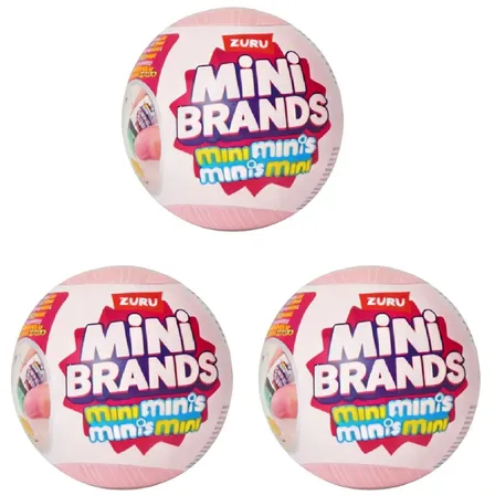 Zuru Mini Brands Zuru Bola Surprise Original 3 Unidades.j