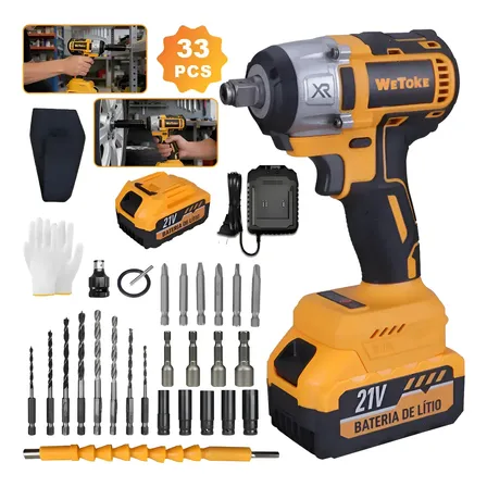 Chave De Impacto 21v Brushless 1 Bateria 1/2 320nm