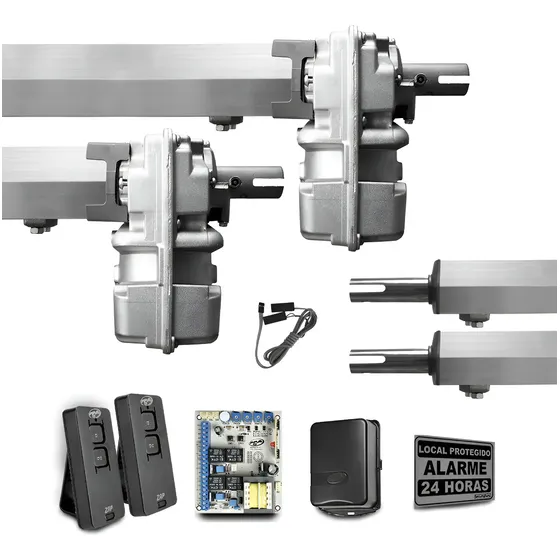 Kit Motor Portão Eletrônico Pivotante Duplo 1/4 Hp Ppa Stand