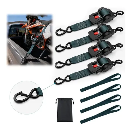 Kit 4 Cinta Catraca Automática Retrátil Máx Carga 800kg 3.5m