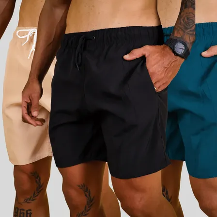 Kit 3 Short Tactel Masculino Praia Esporte Treino Academia