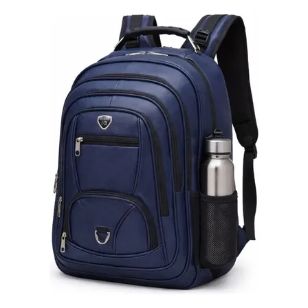 Mochila Bolsa Masculina Couro Faculdade Moderna Impermeável