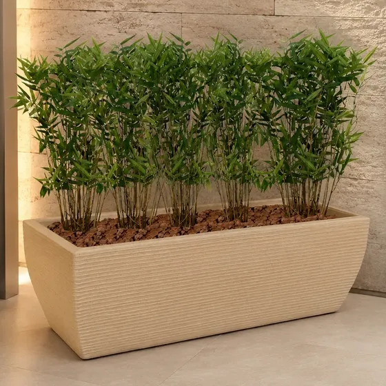 Vaso Jardineira Floreira Planta Plastico Polietileno 80x30