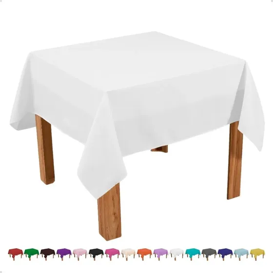 10 Toalha De Mesa Quadrada 1,50x1,50 Oxford P/ Festa Buffet