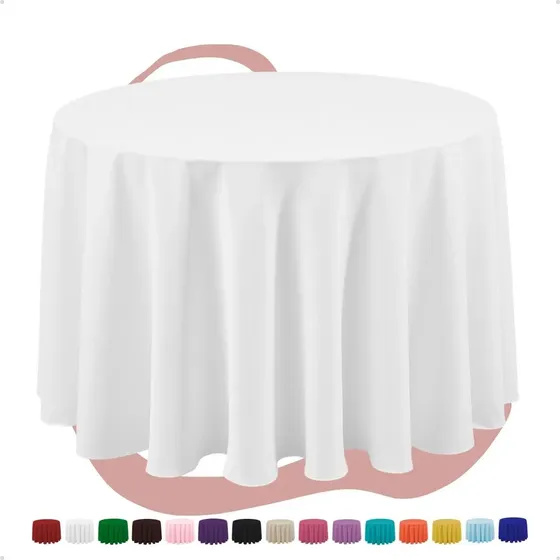 10 Toalha De Mesa Redonda 1,50m Oxford P/ Festa Varias Cores