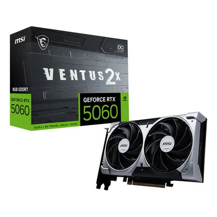 Placa De Vídeo Msi Nvidia Geforce Rtx 5060 8gb Oc Gddr7