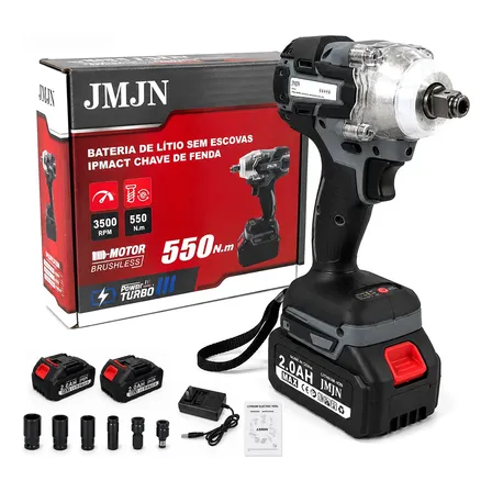 Chave De Impacto 48v Ferramenta Parafusadeira Bateria Lítio