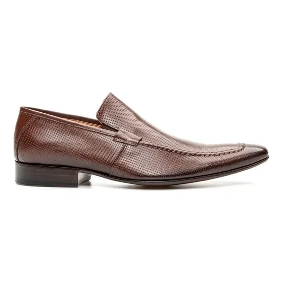 Sapato 100% Couro Bigioni Social Masculino Bico Fino